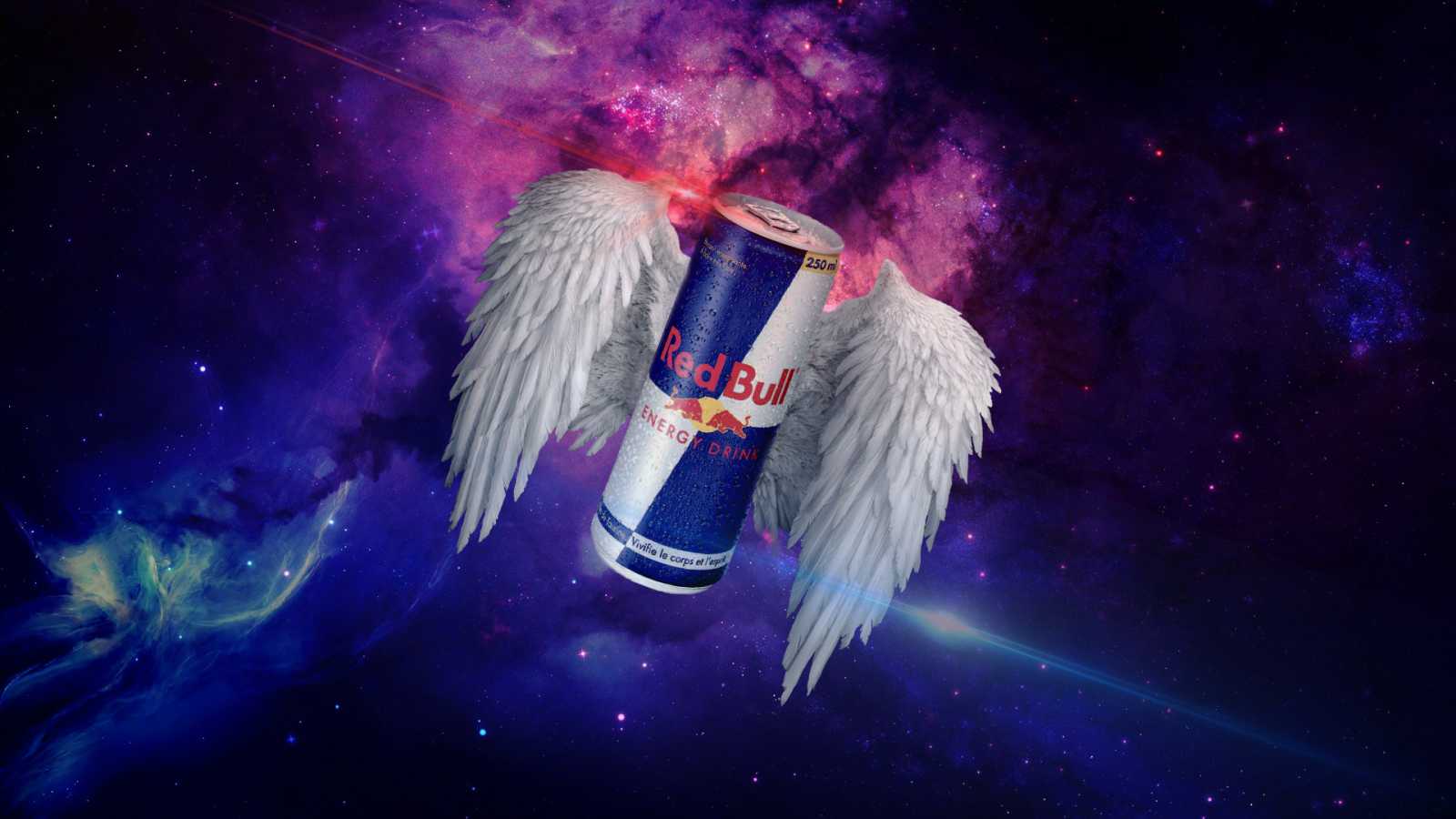 Банка Red Bull с крыльями