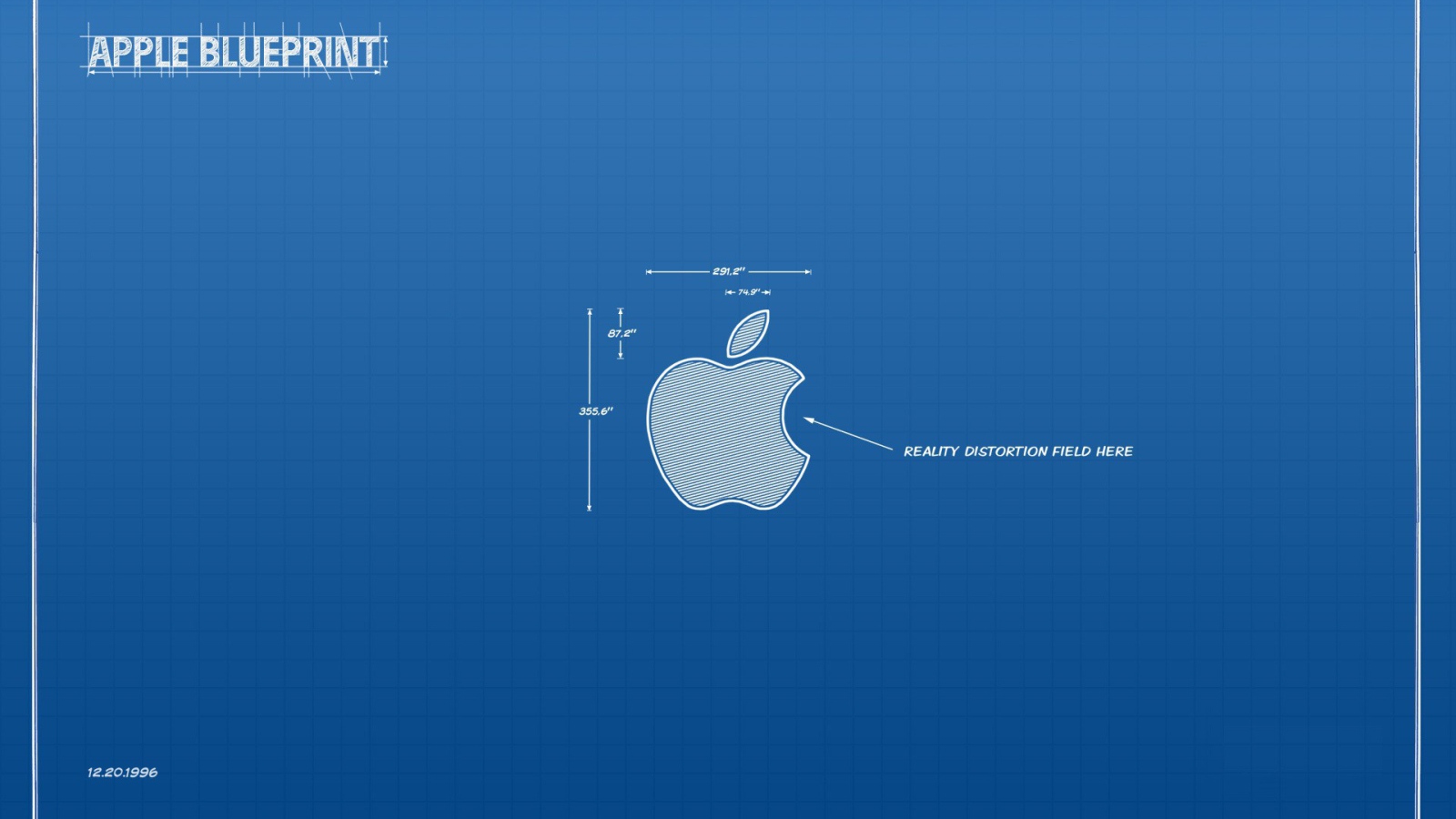 Чертеж символа Apple