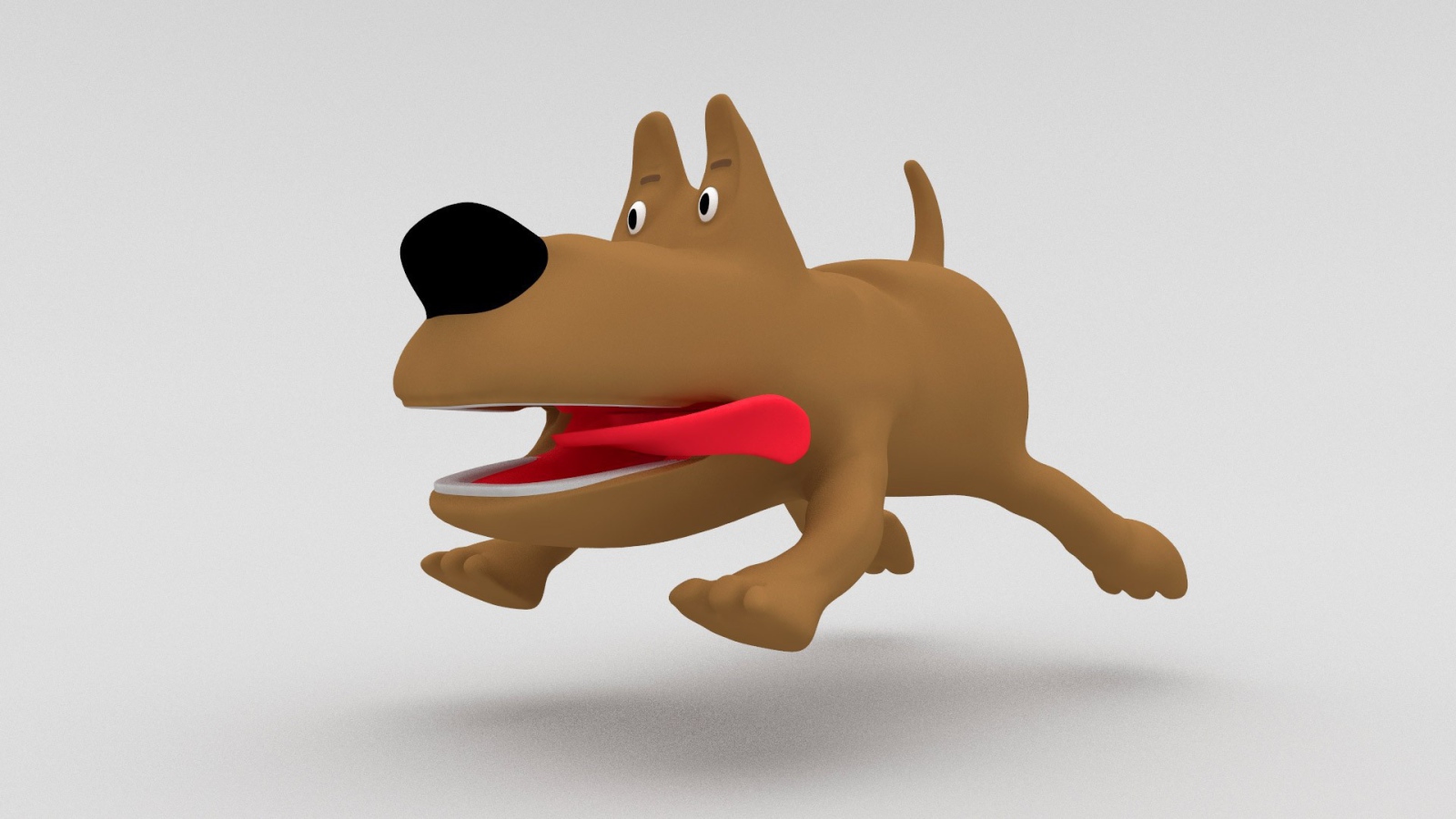 Коричневая собака из мультика