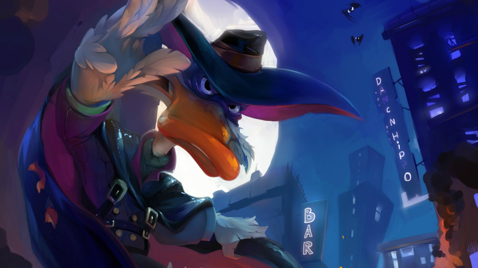 Утка из мультфильма Чёрный Плащ