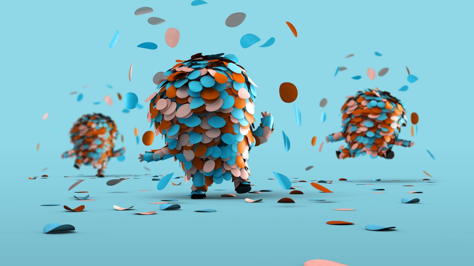 Создания из круглых стикеров