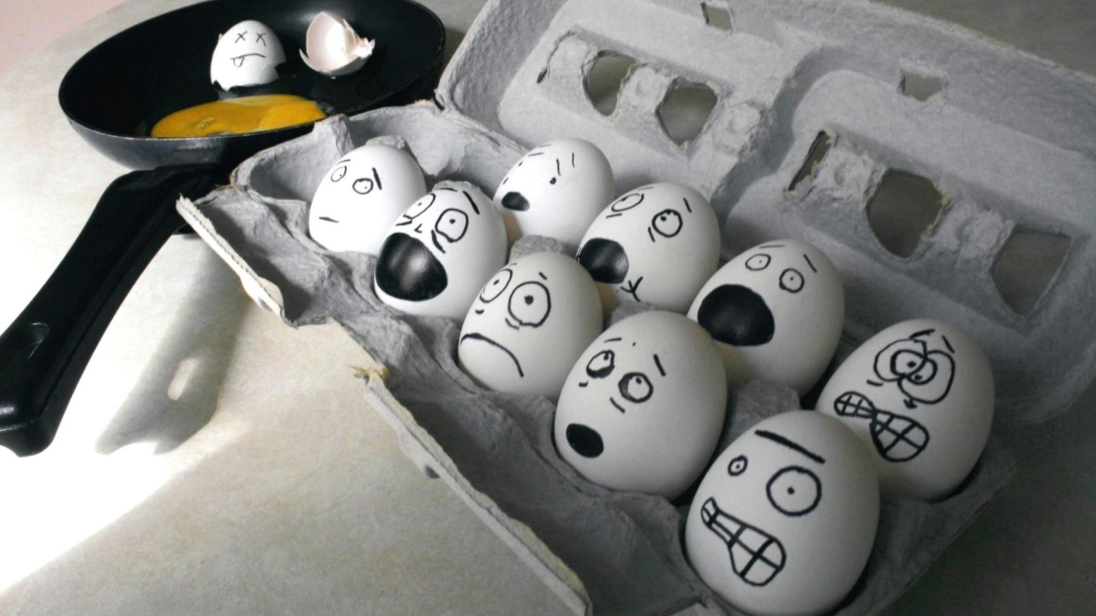 Яйца в ужасе ждут своей участи