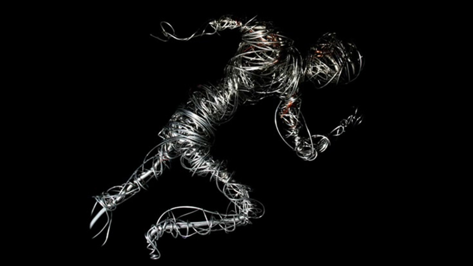 Фигура человека из проводов