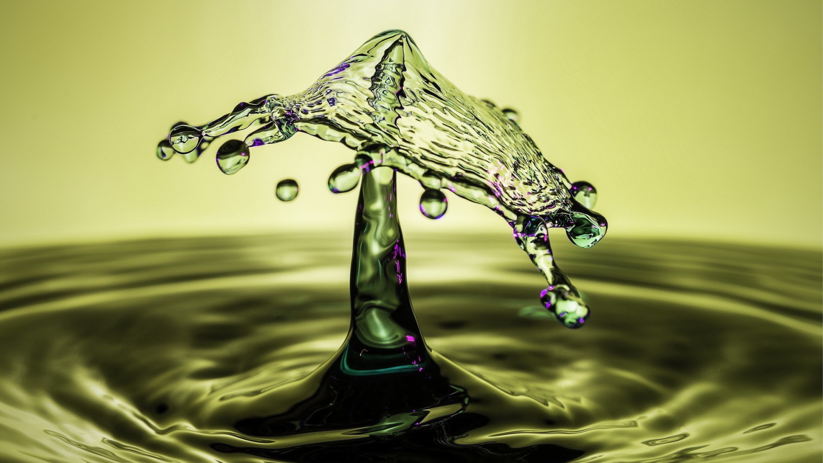 Гриб из всплеска воды