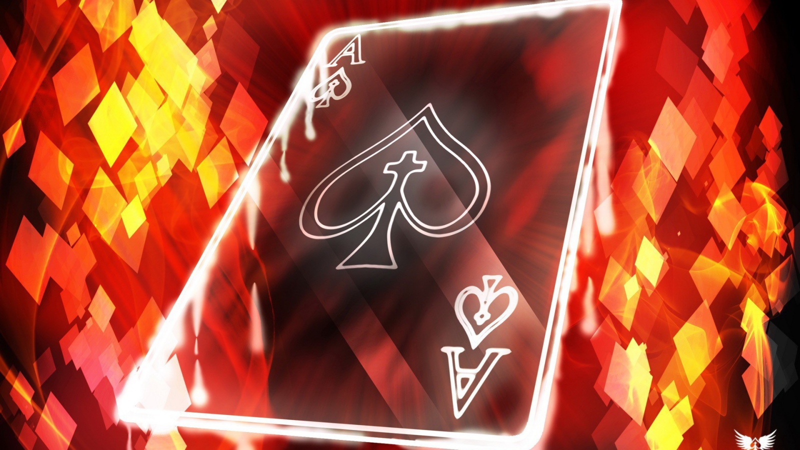 Прозрачная игровая карта туз