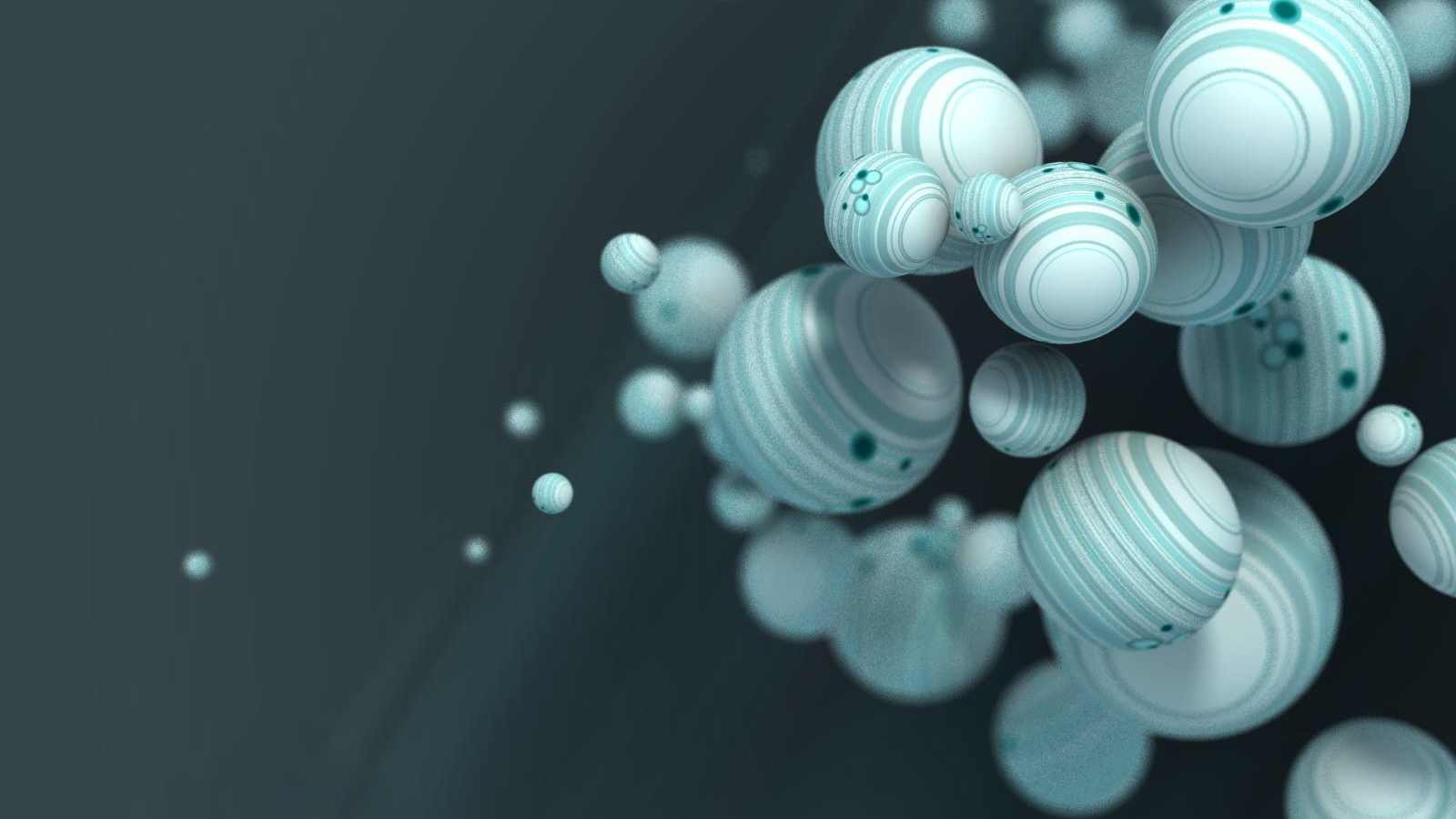 Белые полосатые шары