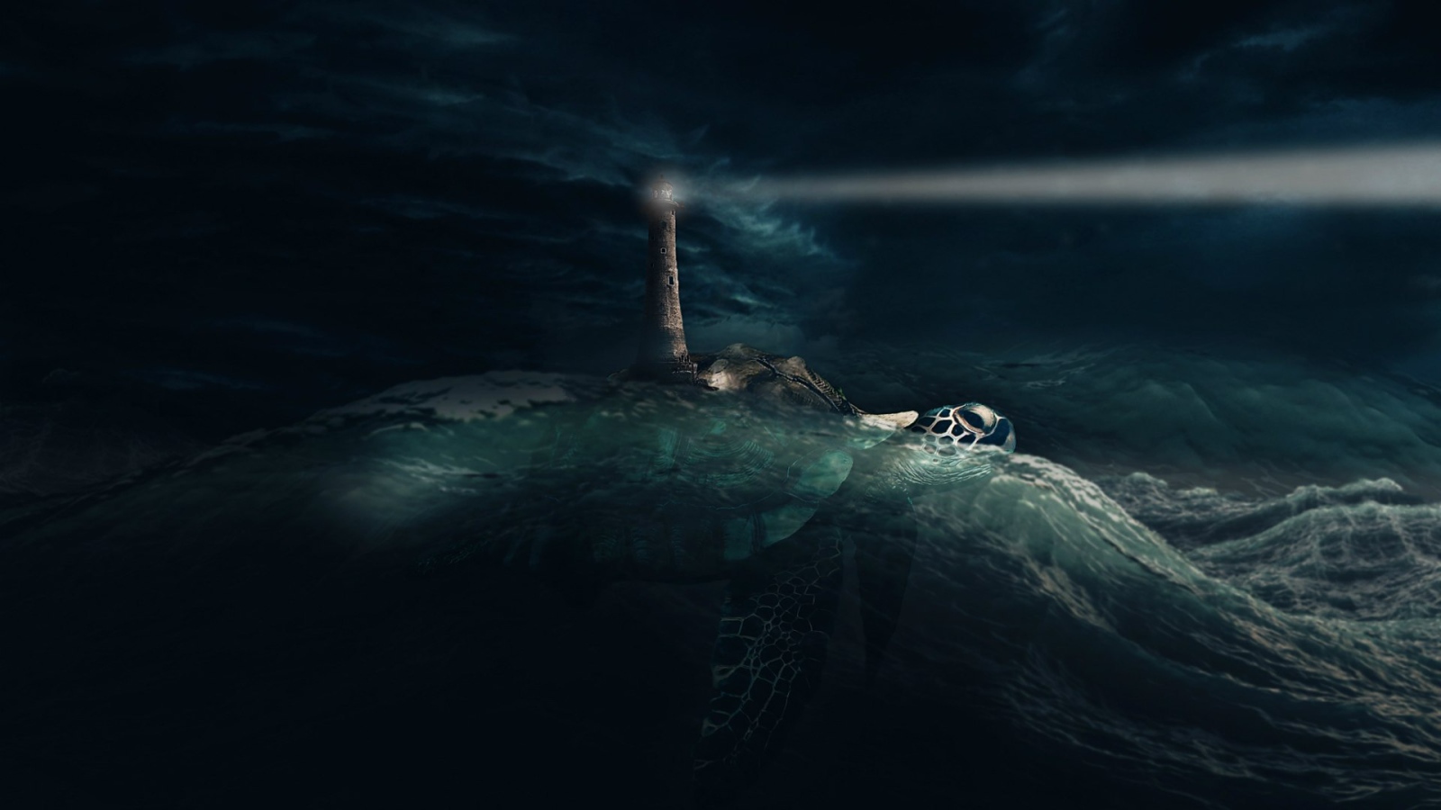 Луч маяка в ночи