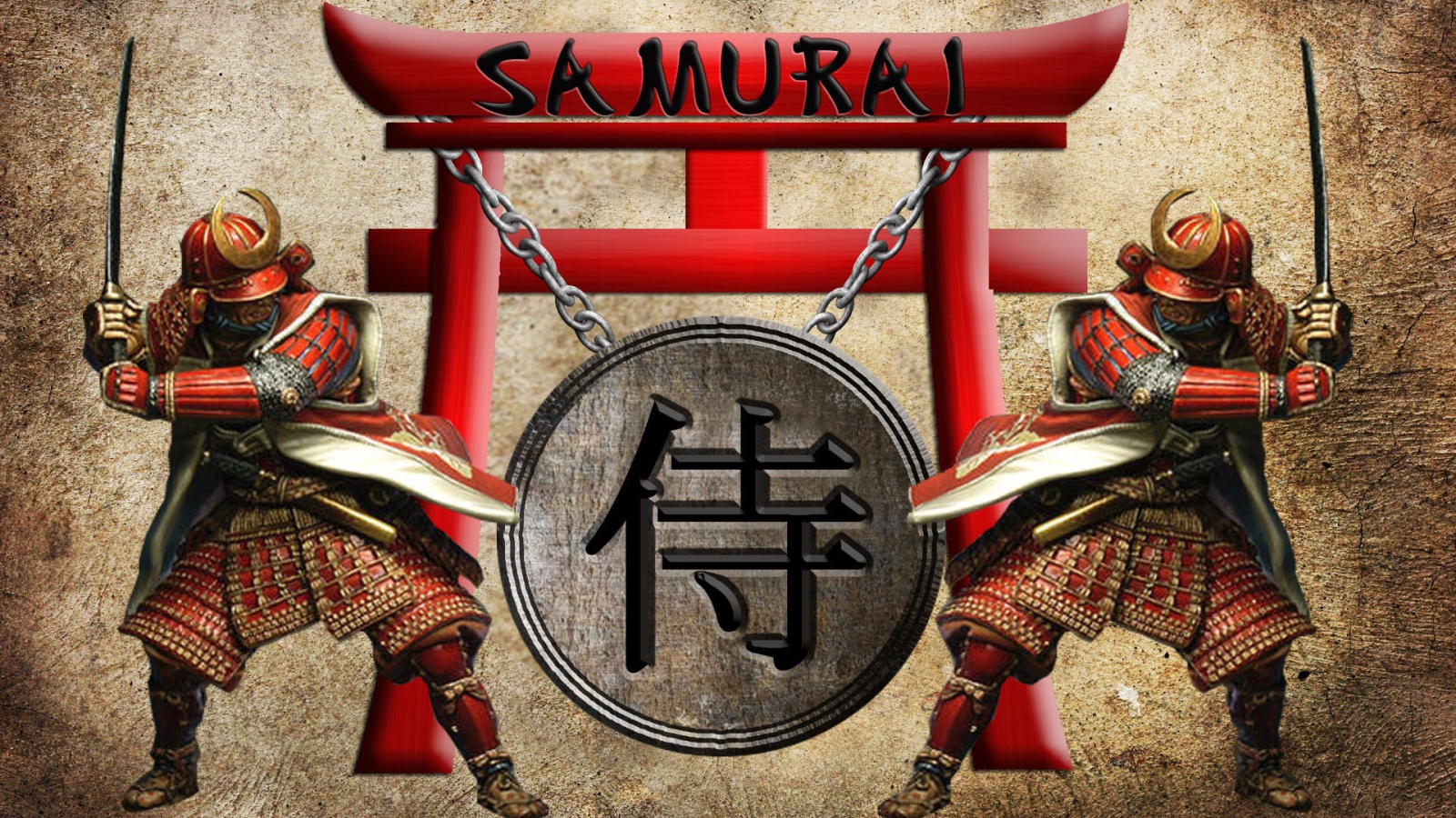 Самураи, японский рисунок