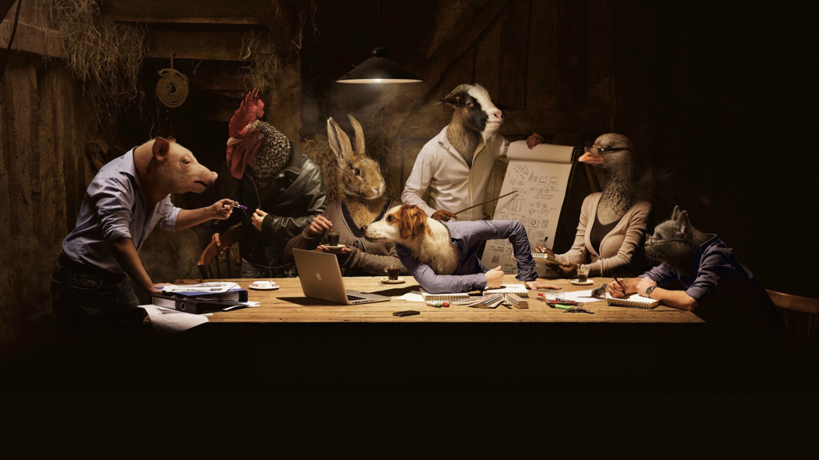 Животные на совещании