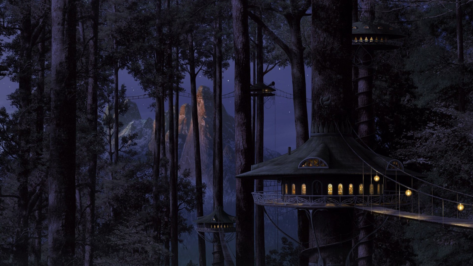 Дома Эльфов на деревьях