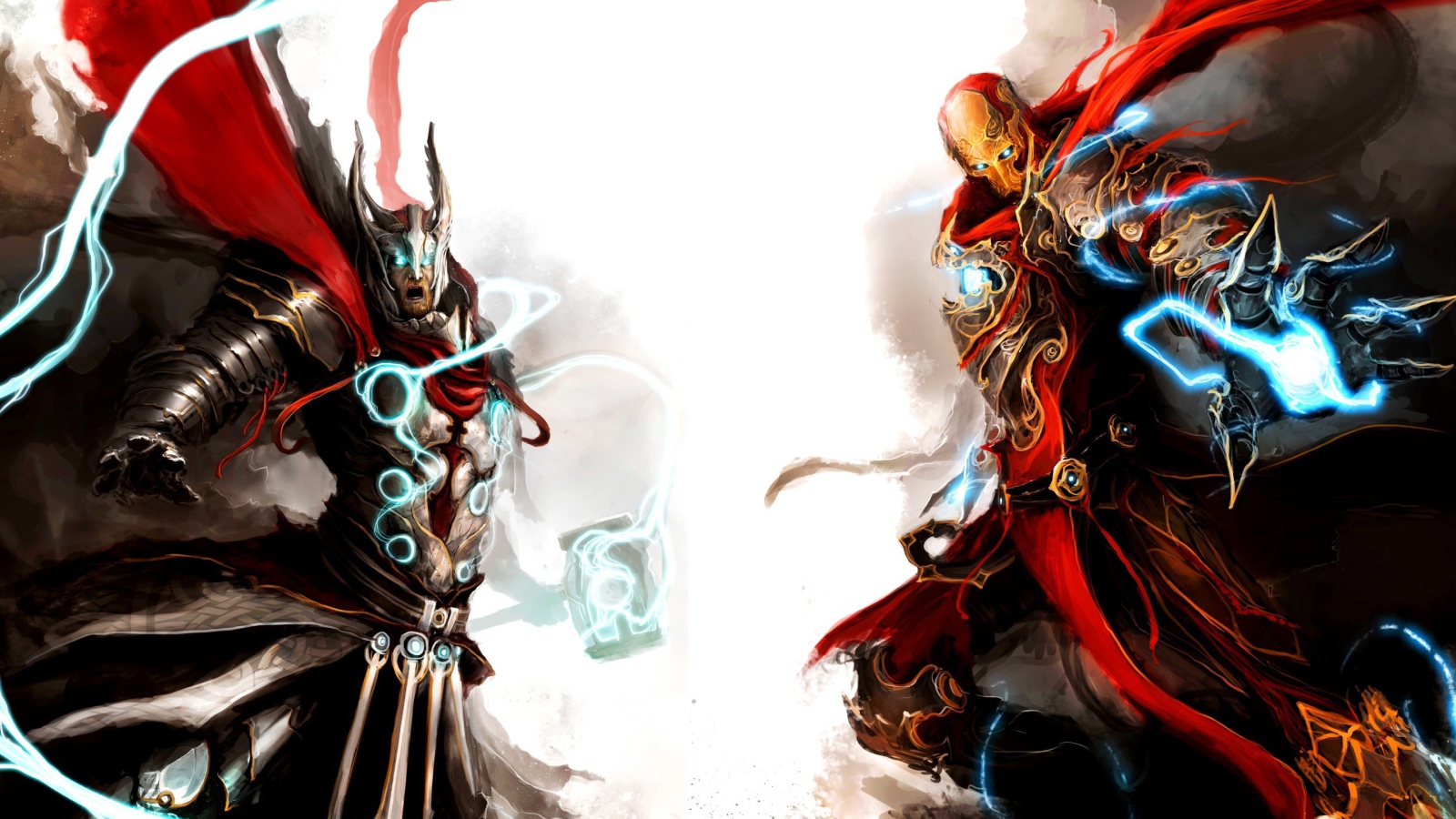 Бог Тор, фэнтези арт