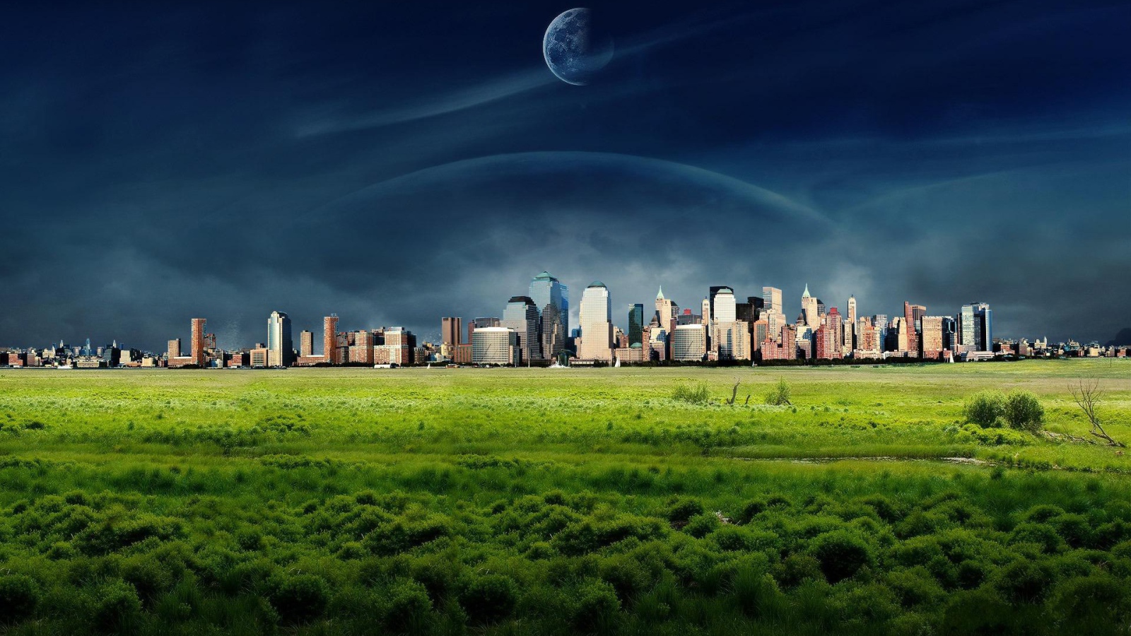 Мегаполис на чужой планете