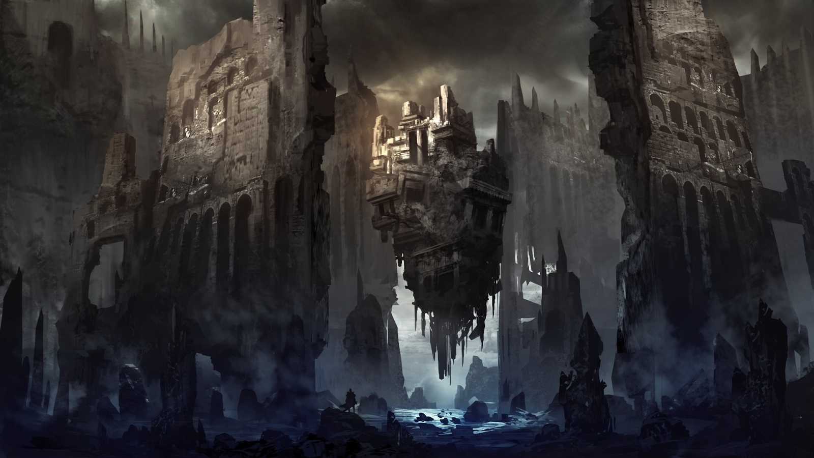 Руины города после будущей войны