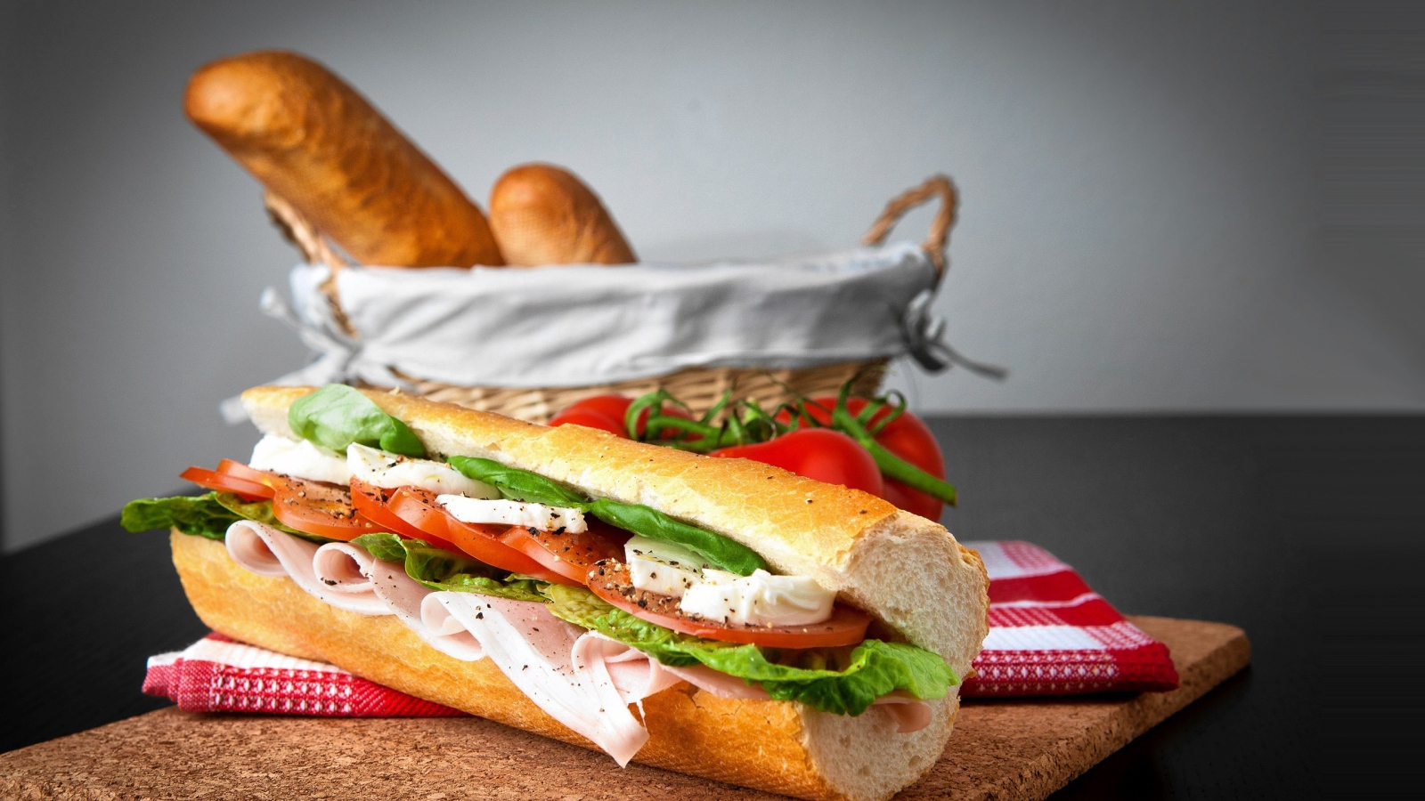 Бутерброд из багета