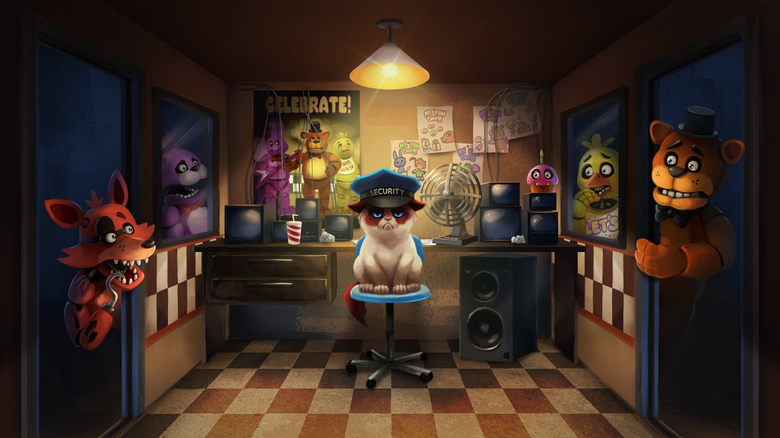 Животные из игры Five Nights at Freddy's