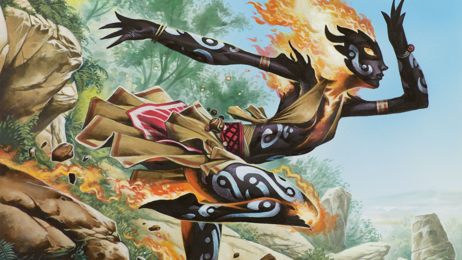 Горящая ведьма из игры Magic The Gathering