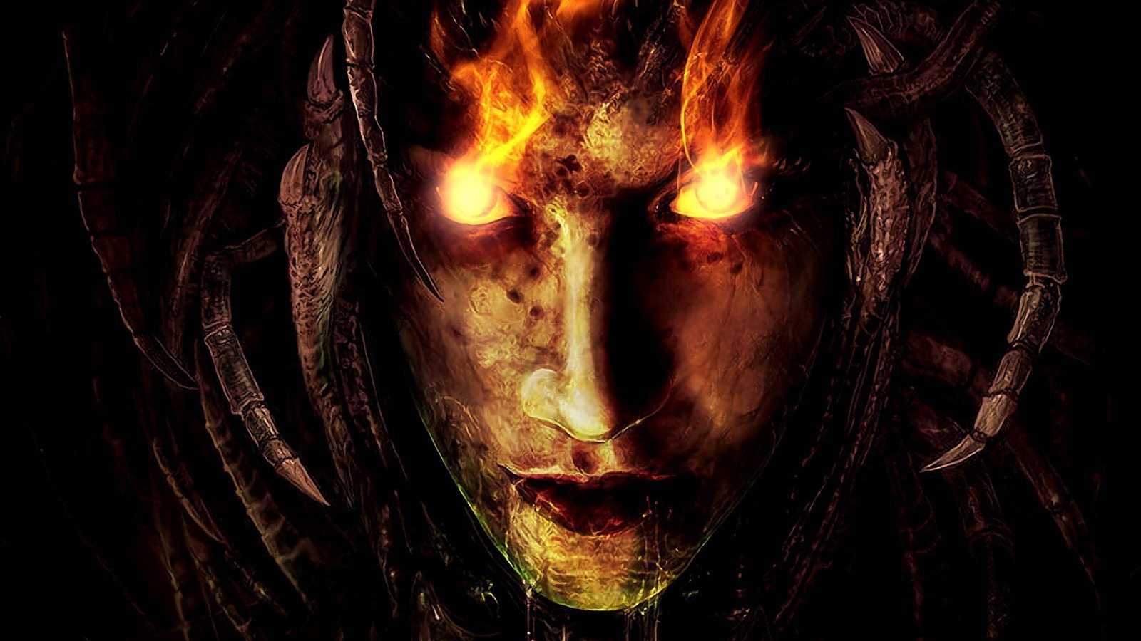 Огненная ведьма из игры Queen of Blades