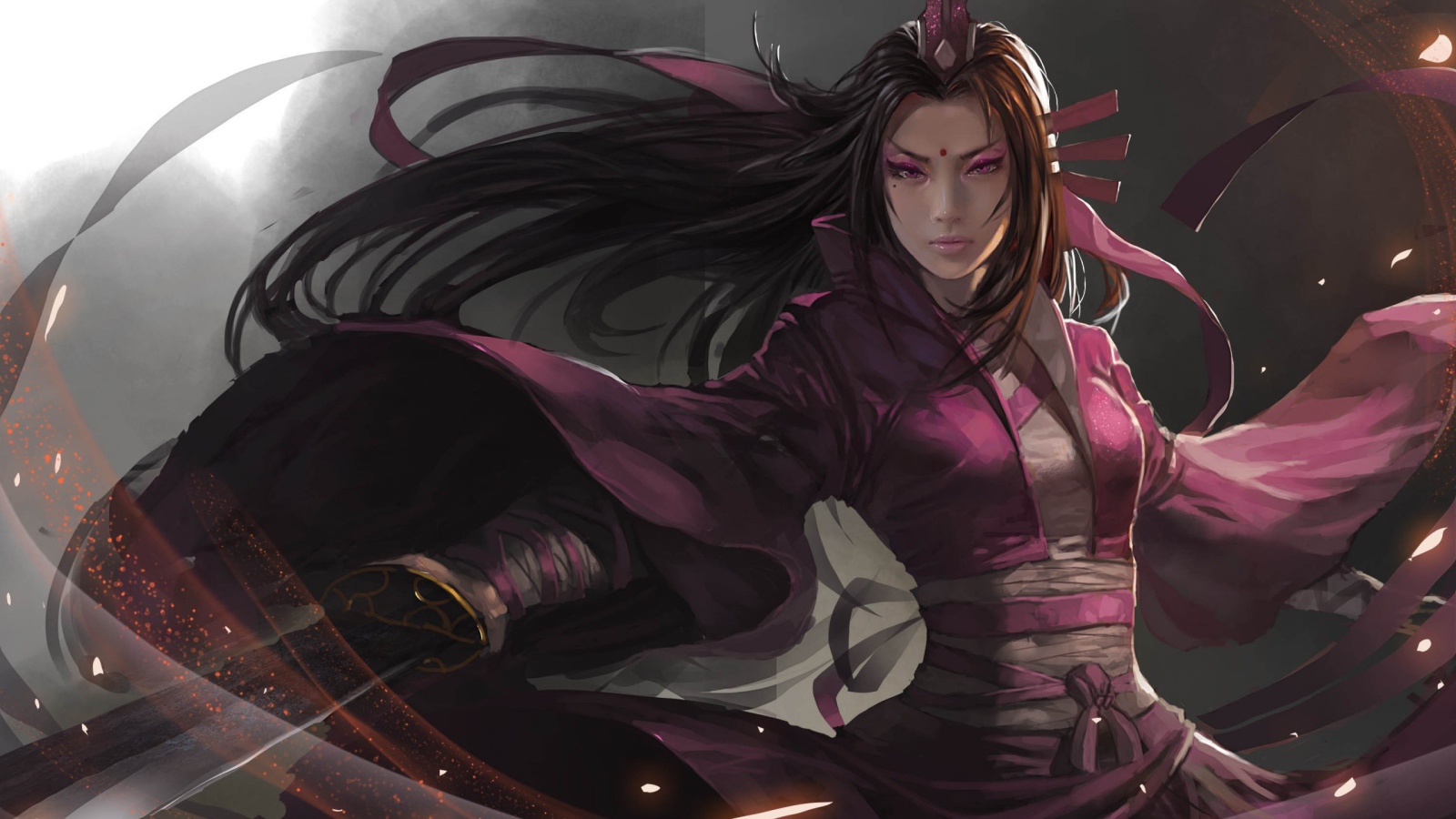 Девушка воин из игры Dynasty Warriors