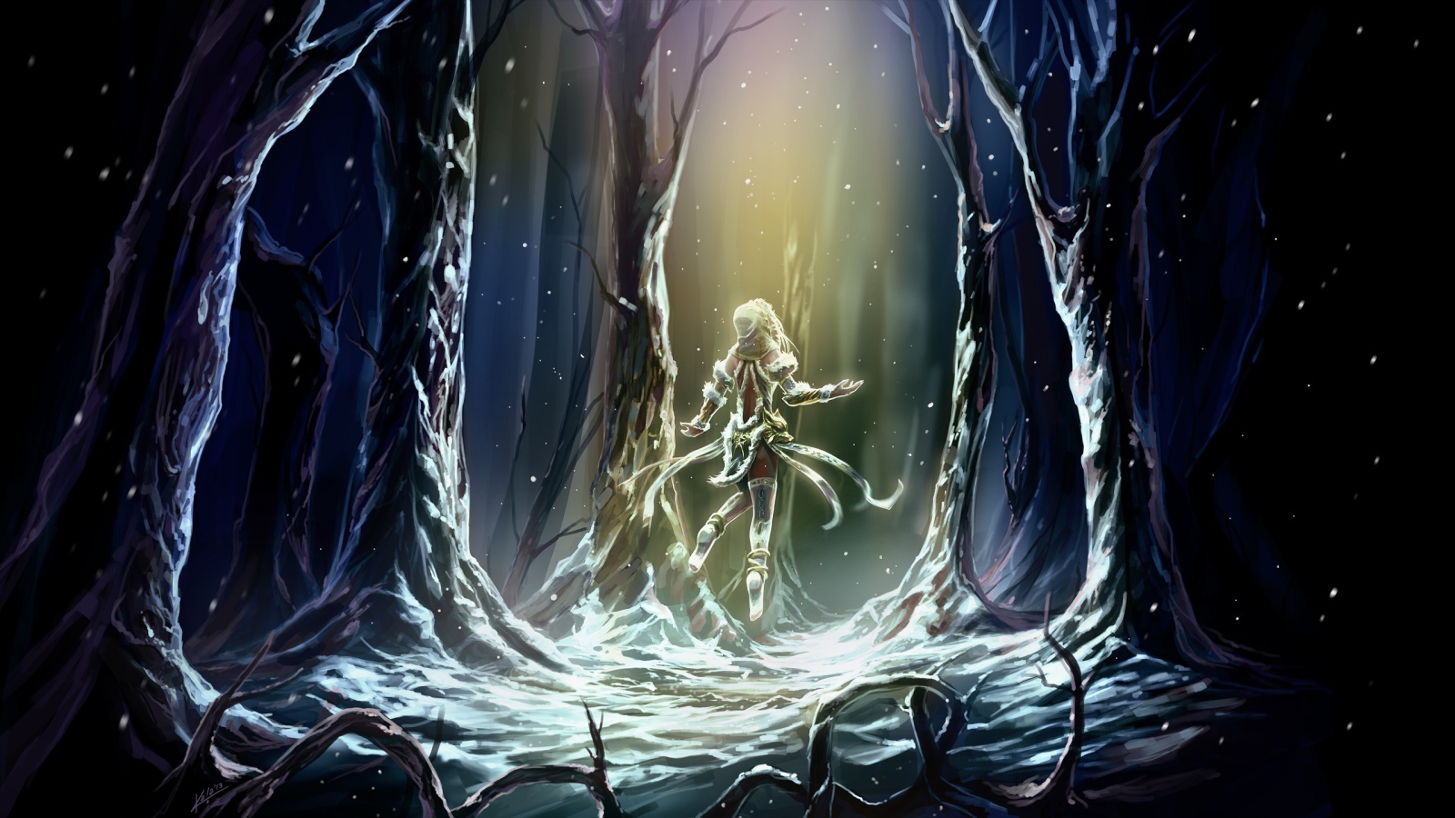 Хел в магическом лесу, игра Smite