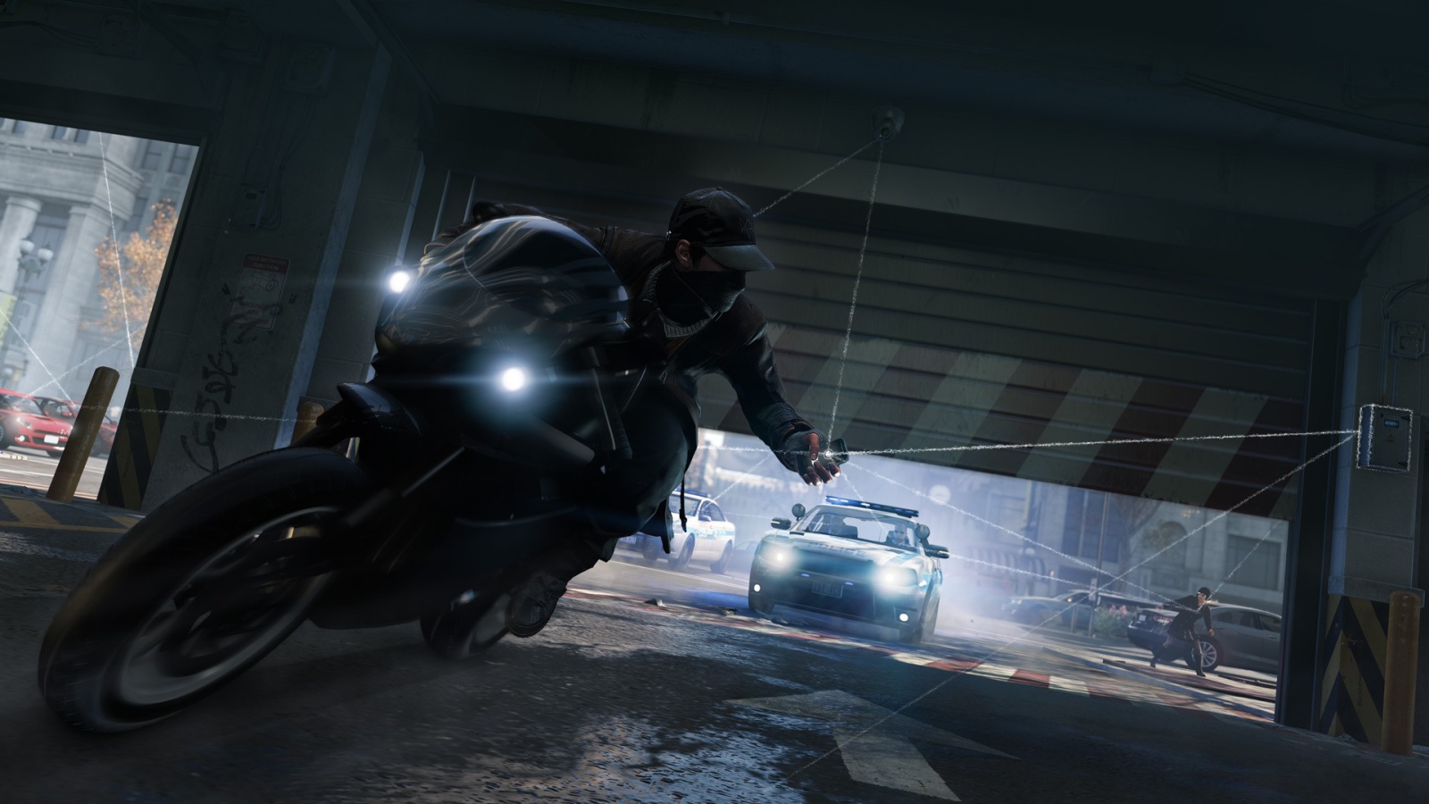 Мотоциклист в игре Watch Dogs