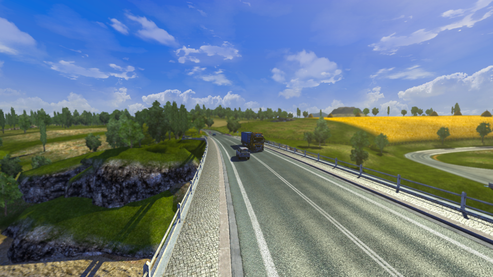 Автобан в игре Euro Truck Simulator 2