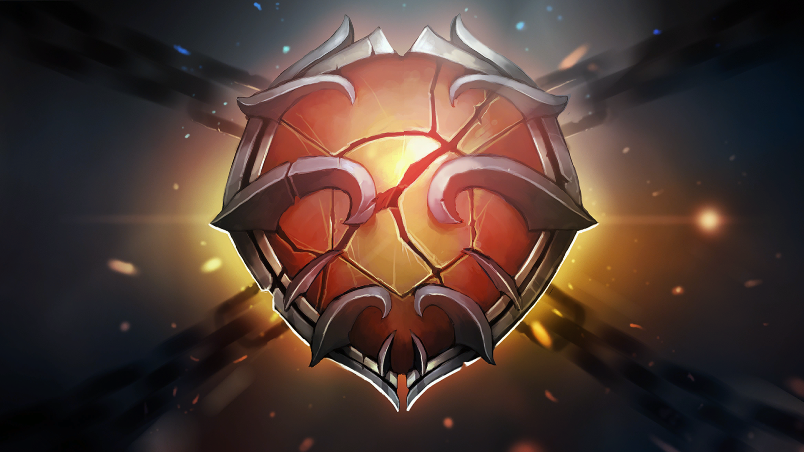 Оранжевый щит на экране загрузки игры Dota 2