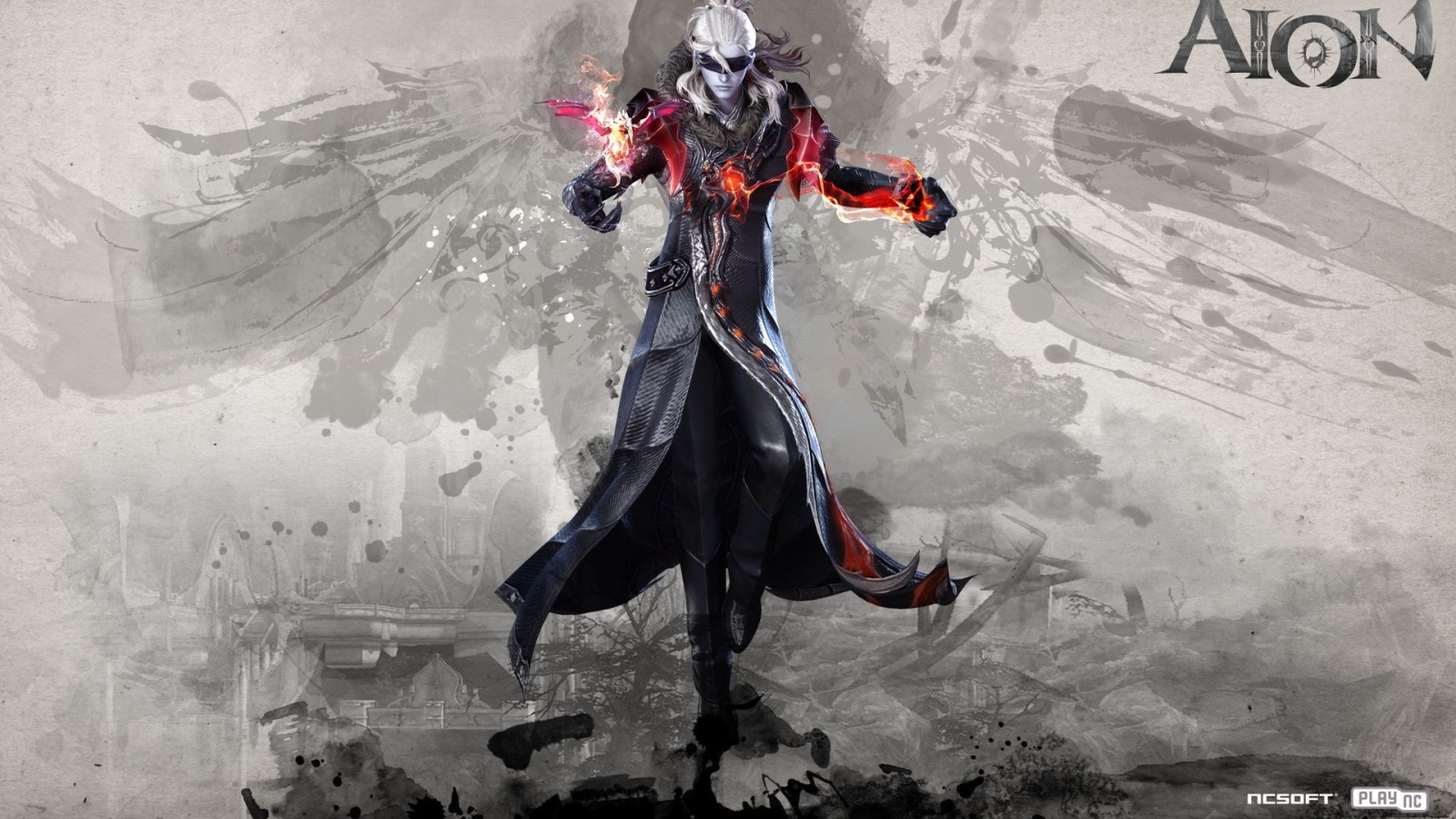 Постер игры Aion Online, персонаж Асмодиан