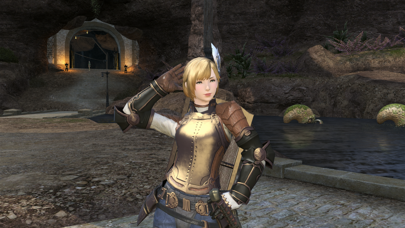 Девушка из онлайн игры Final Fantasy XIV