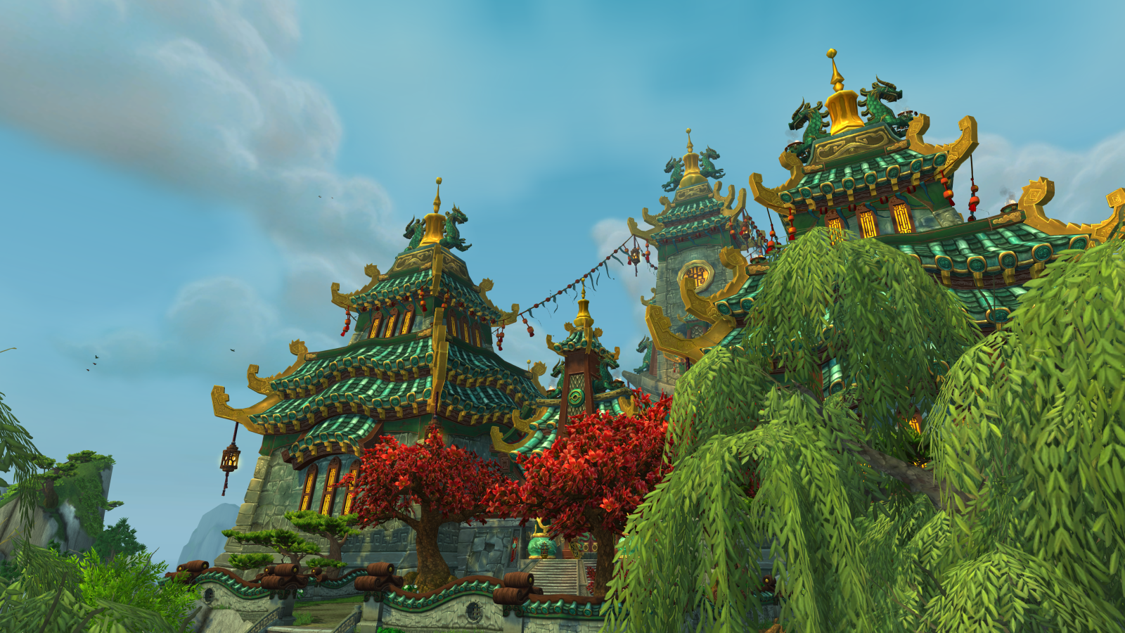 Великолепный замок в игре World of Warcraft Mists of Pandaria