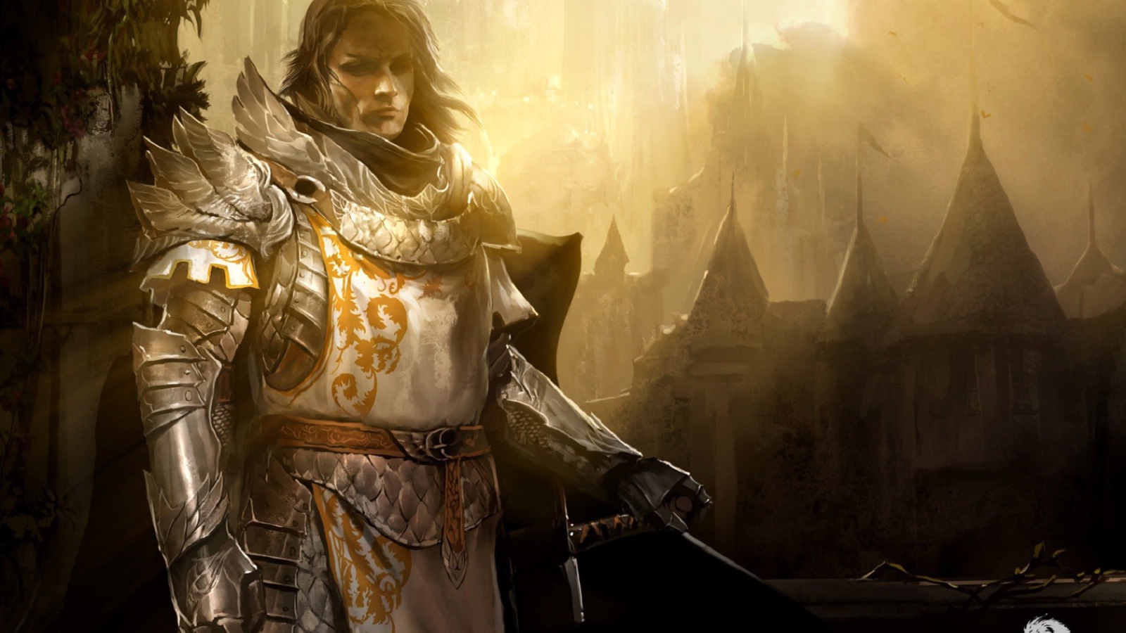 Воин из игры Guild Wars 2