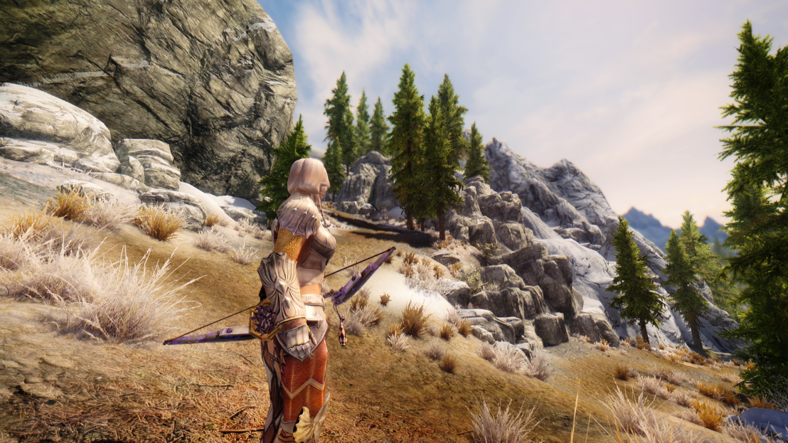 Девушка воин в игре The Elder Scrolls V Skyrim