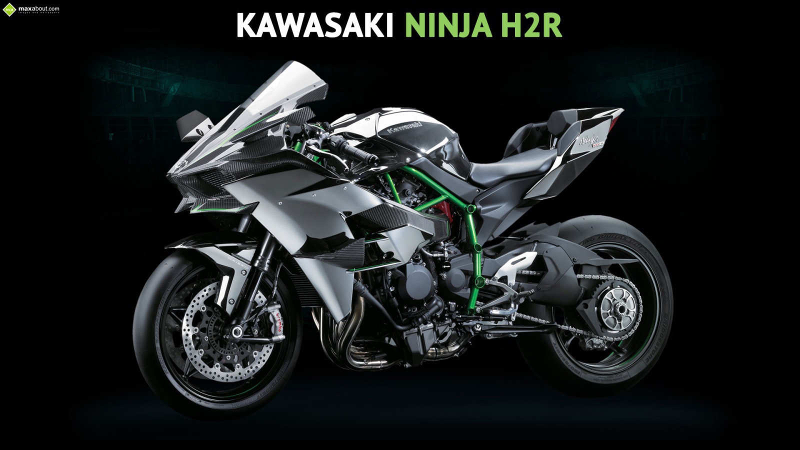 Kawasaki Ninja sport bike, black