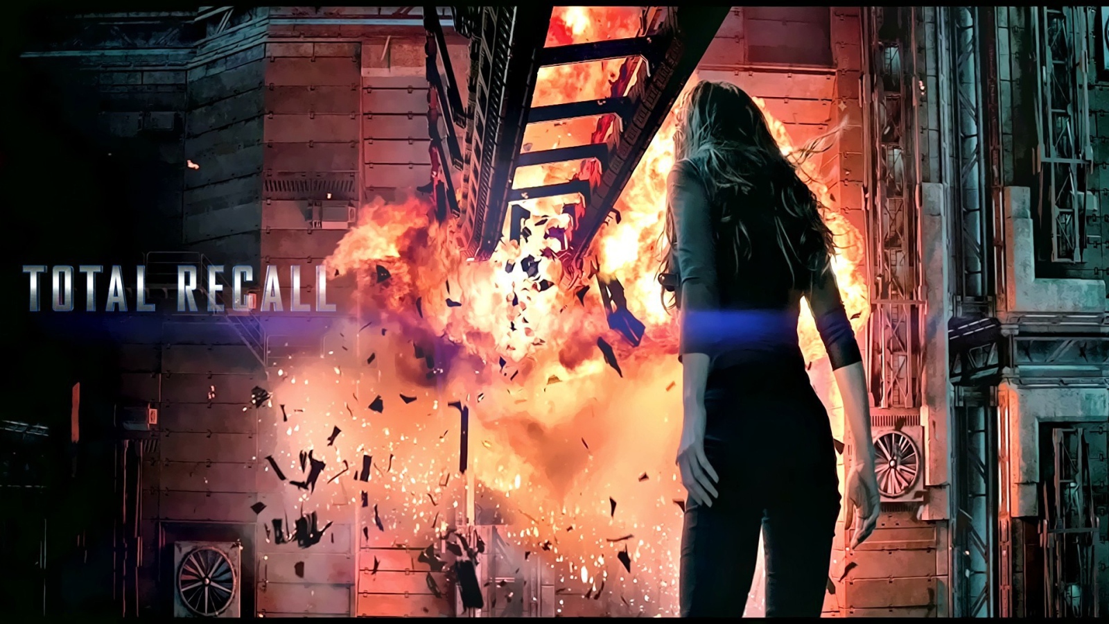 Взрыв в фильме Вспомнить всё