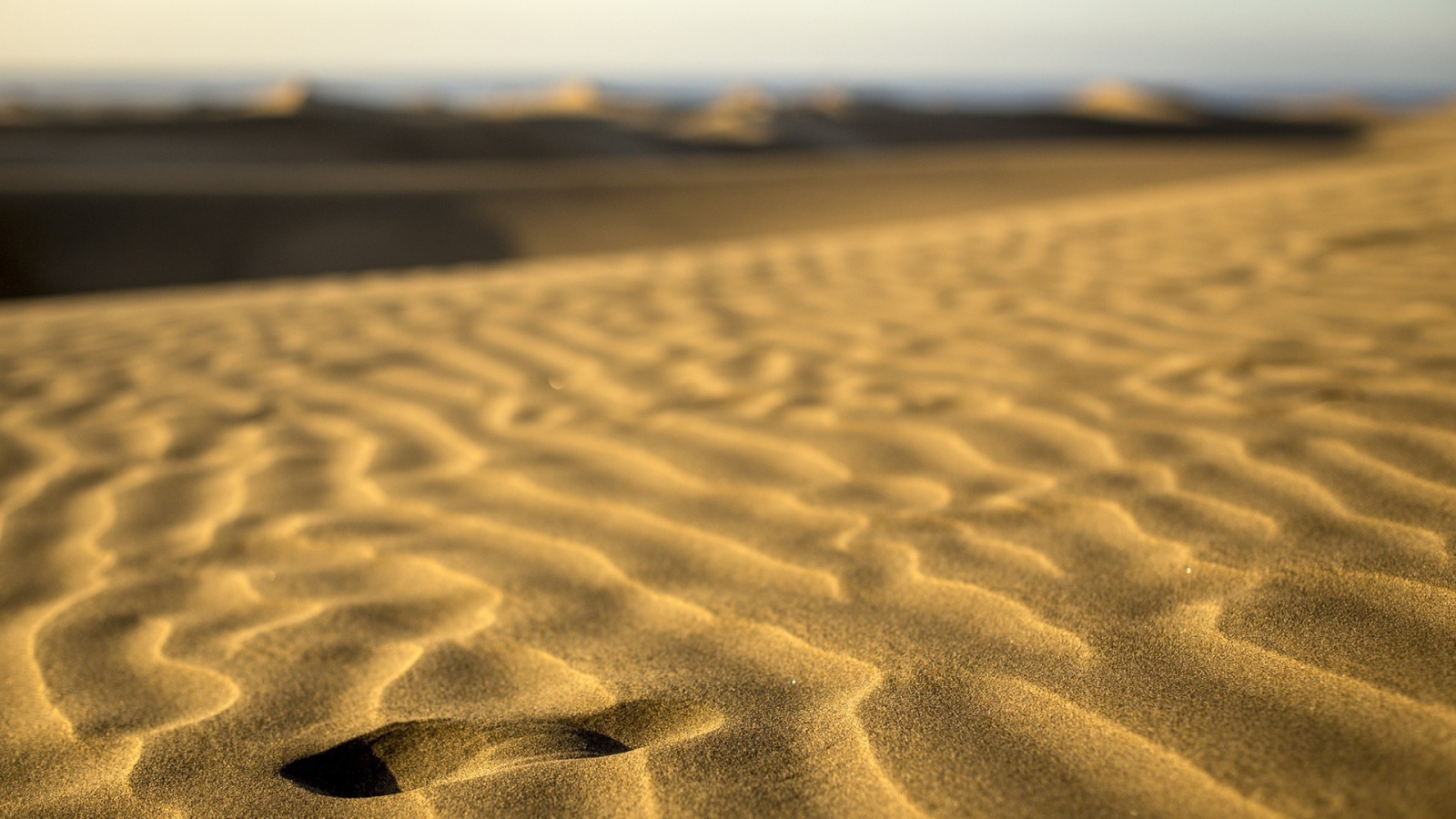 Волны песка на пляже