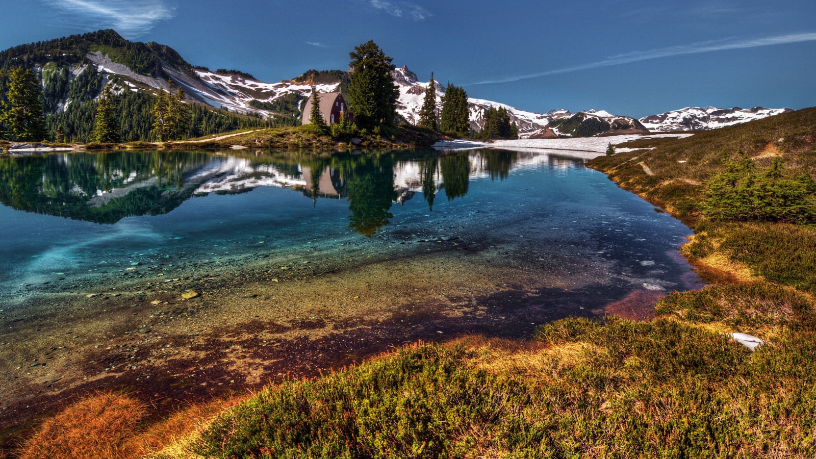 Горная река, фото HDR