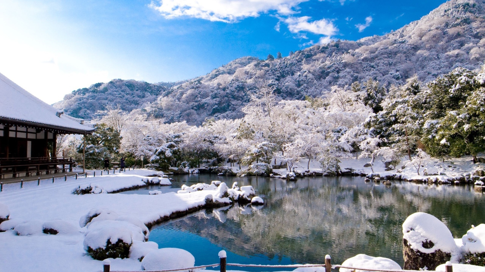 Теплая вода горного озера