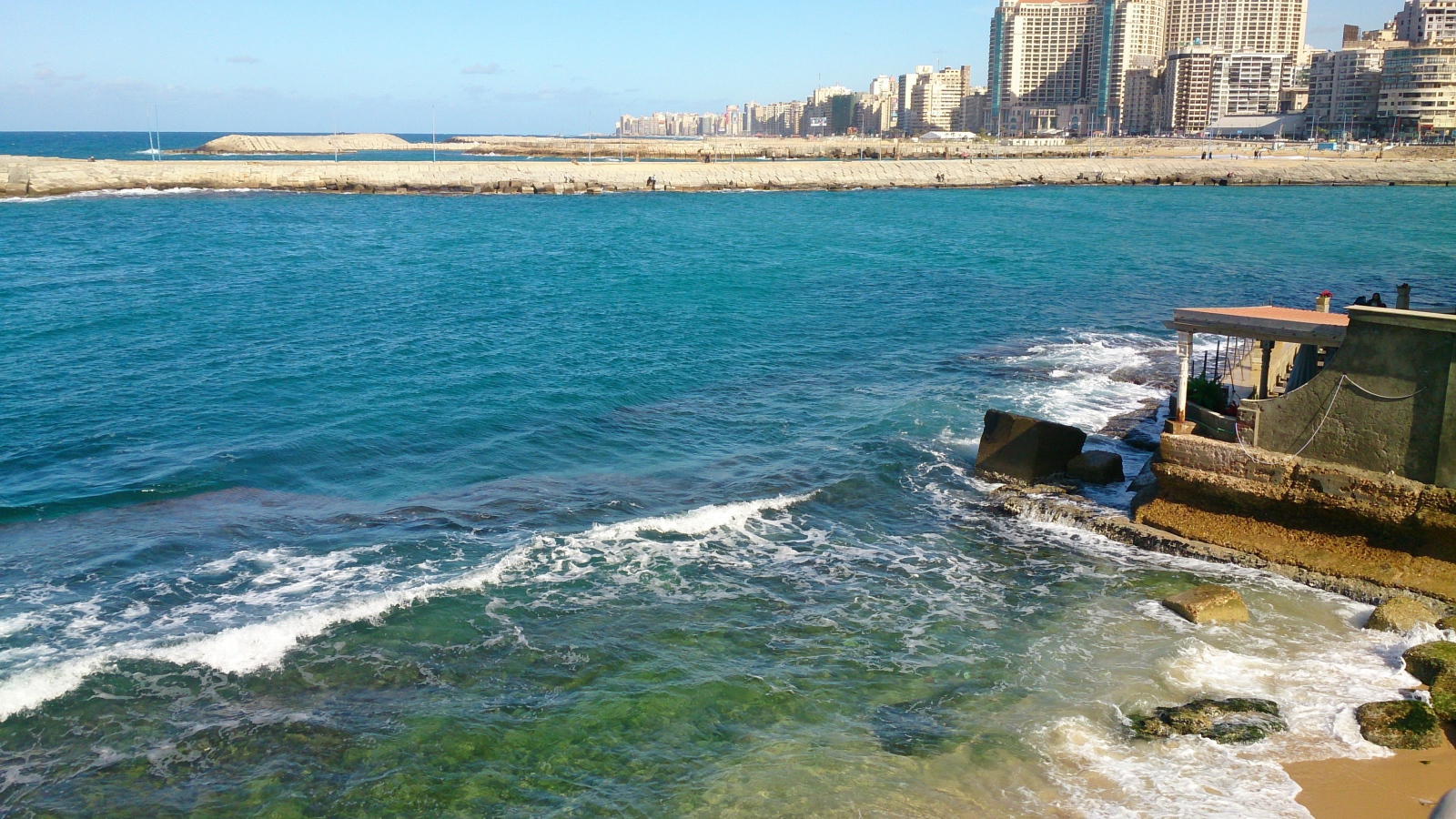 Морское побережье в Египте