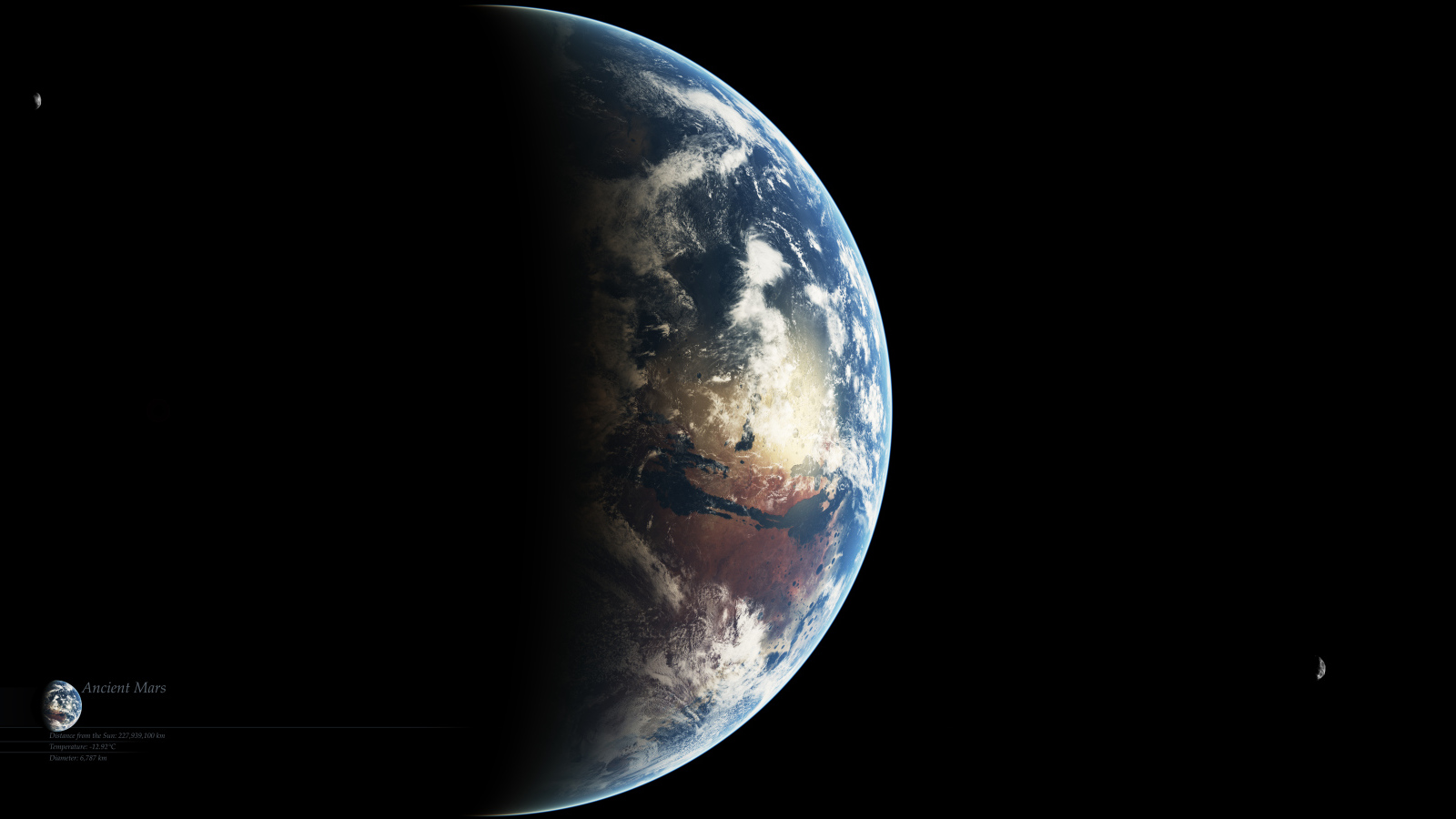 Планета Марс и его спутники