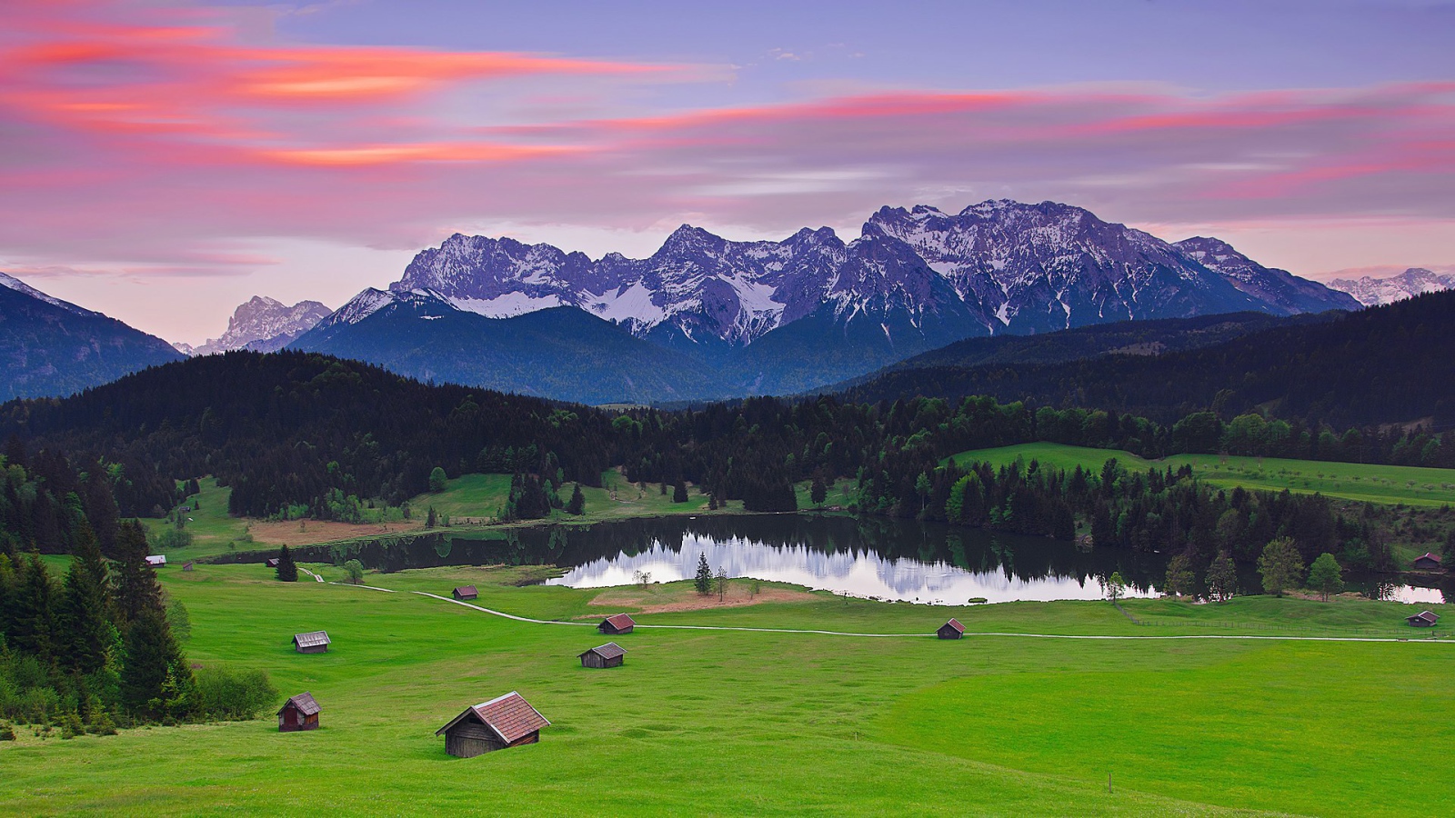 Сказочные Баварские Альпы, Германия.