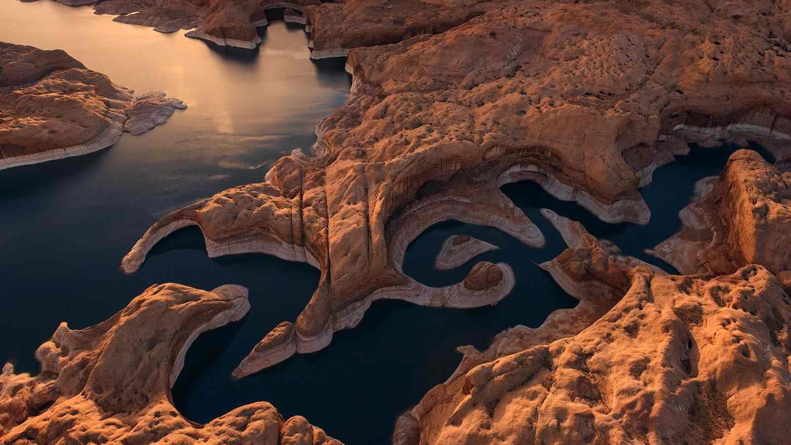 Извилистая река в каньоне, Юта