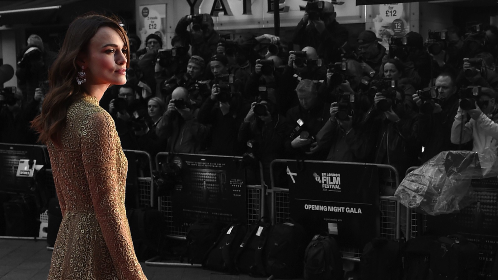 Актриса Кира Найтли перед журналистами