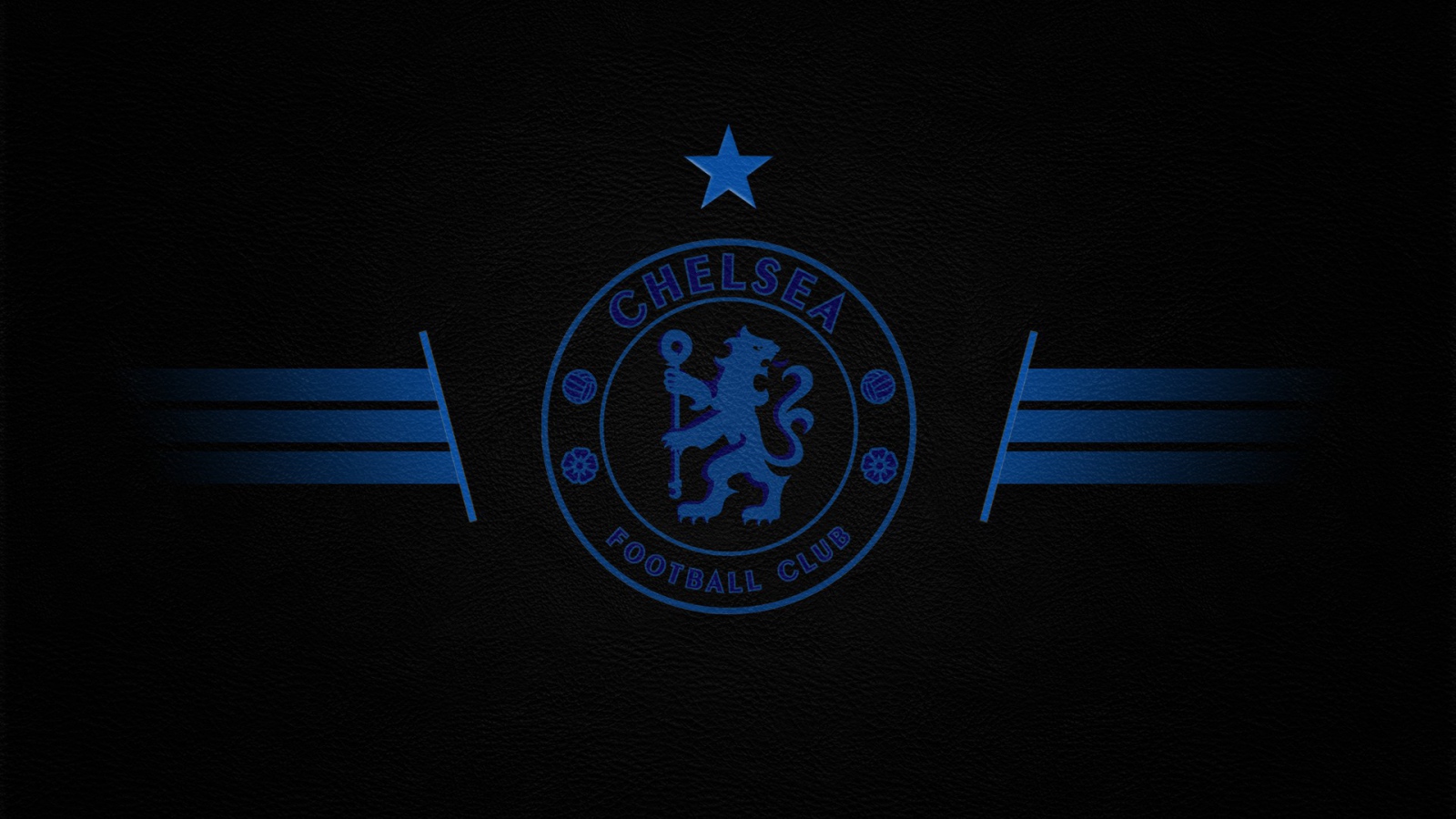 Футбольный клуб Челси, логотип  голубой на сером
