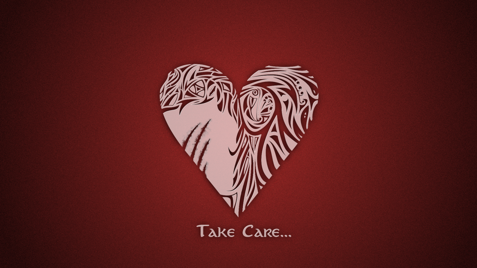 Берегите свою любовь, красный фон