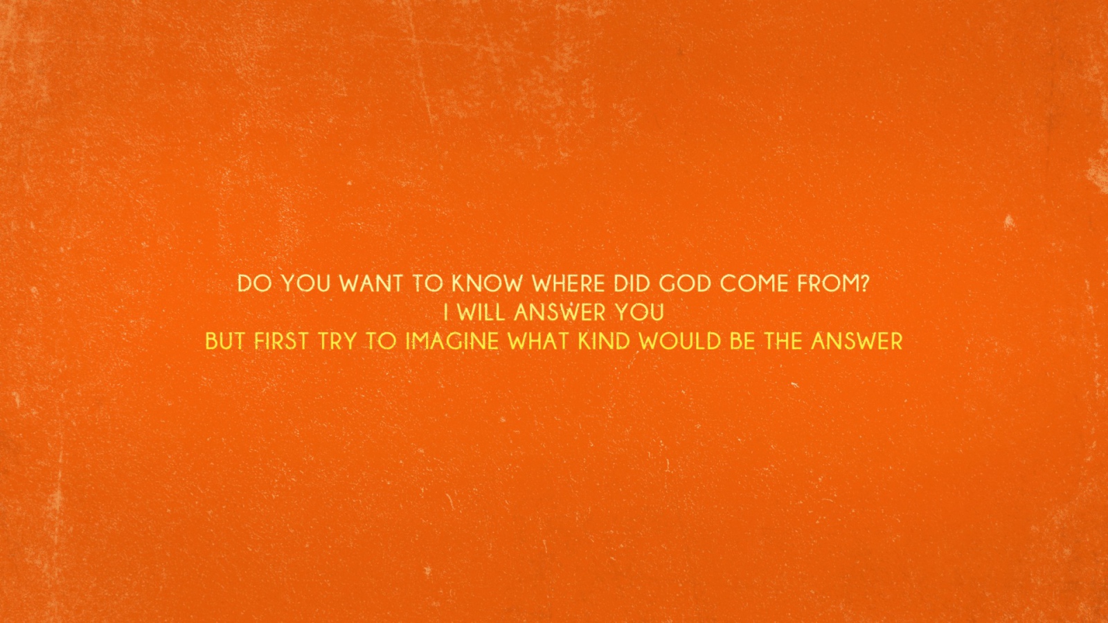 Хочешь знать, откуда появился бог?