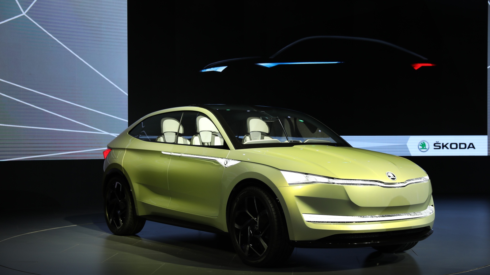 Презентация автомобиля Skoda Vision E, 2017