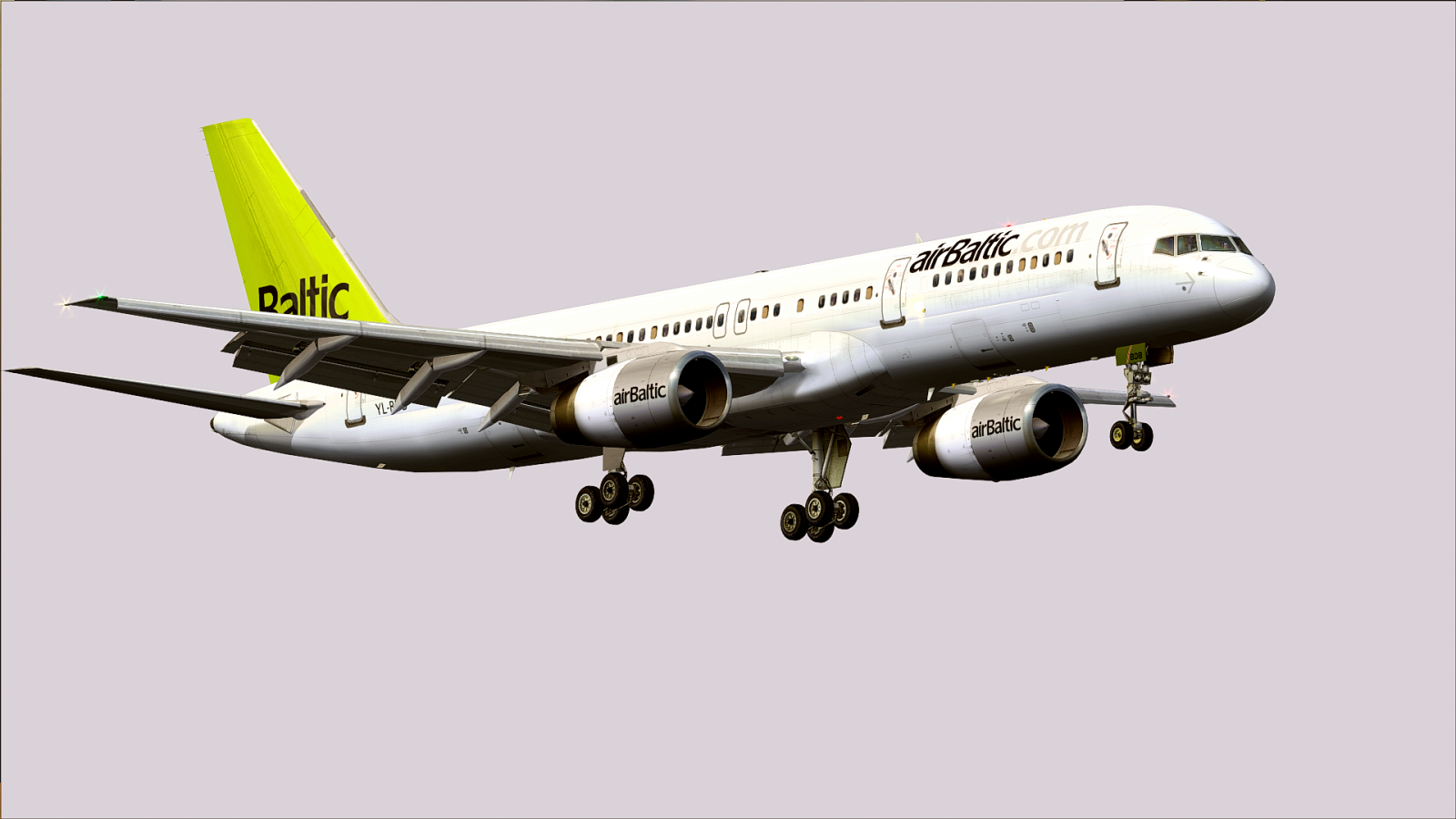Самолет Boeing 757-200 латвийской авиакомпании Air Baltic 