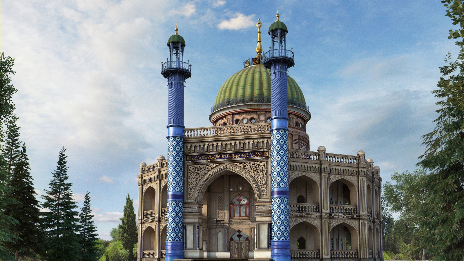 Храм Бахаи в Ашхабаде