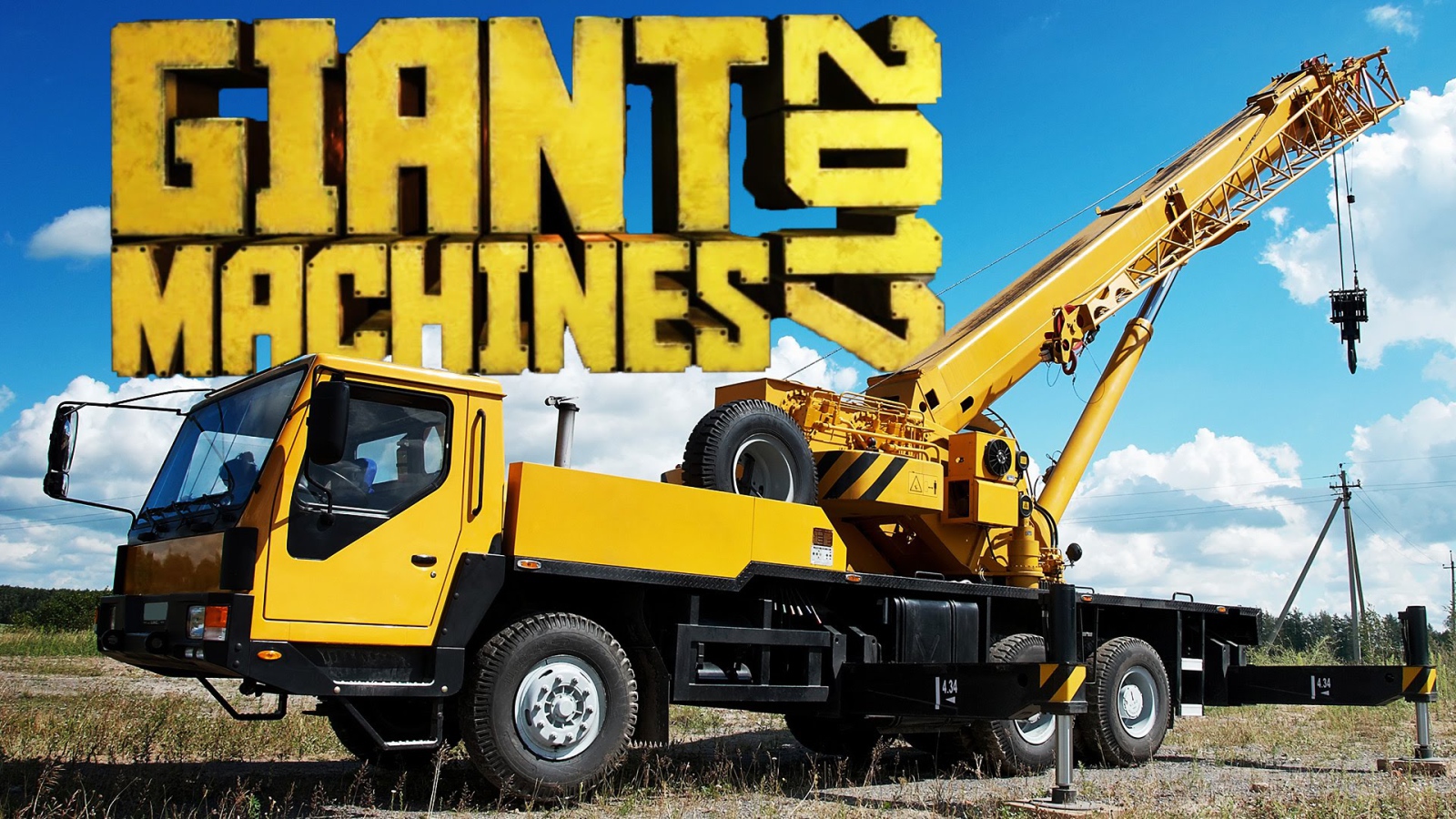 Желтый автокран игра Giant Machines 2017 