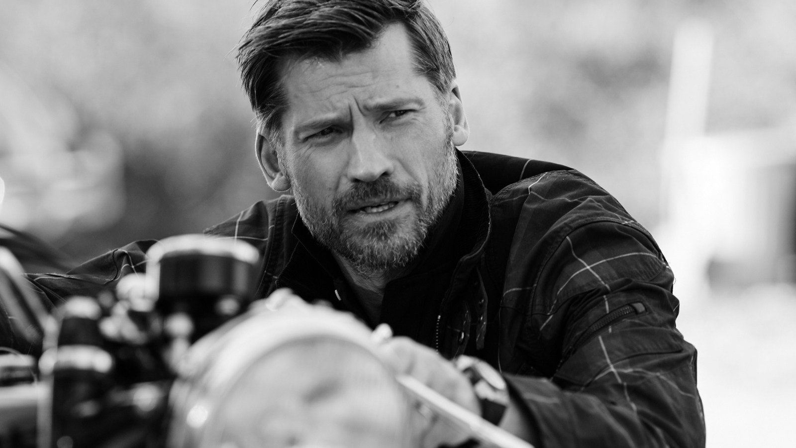 Популярный актер Николай Костер-Вальдау черно-белое фото