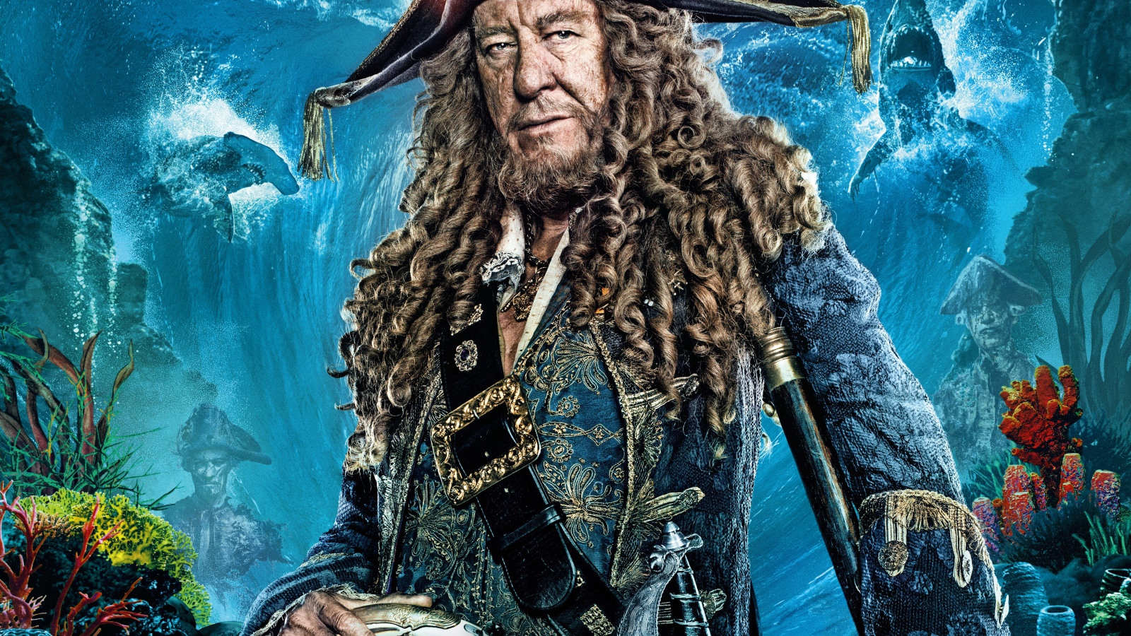 Капитан Барбосса персонаж фильма Пираты Карибского моря. Мертвецы не рассказывают сказки 2017 